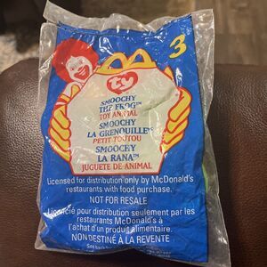 Smoochy The Frog Ty Beanie Babie McDonald’s Toy Brand New